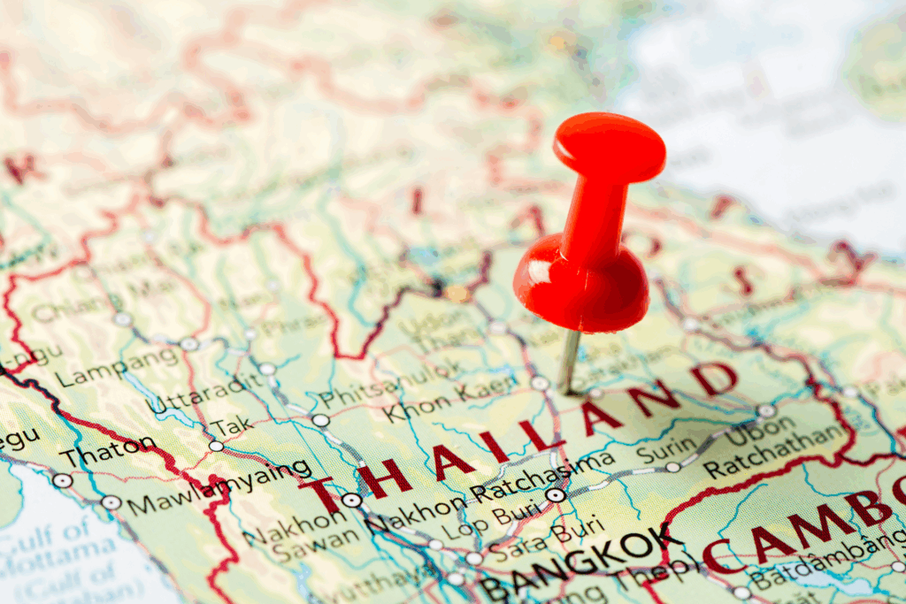 Isaan Thaïlande map