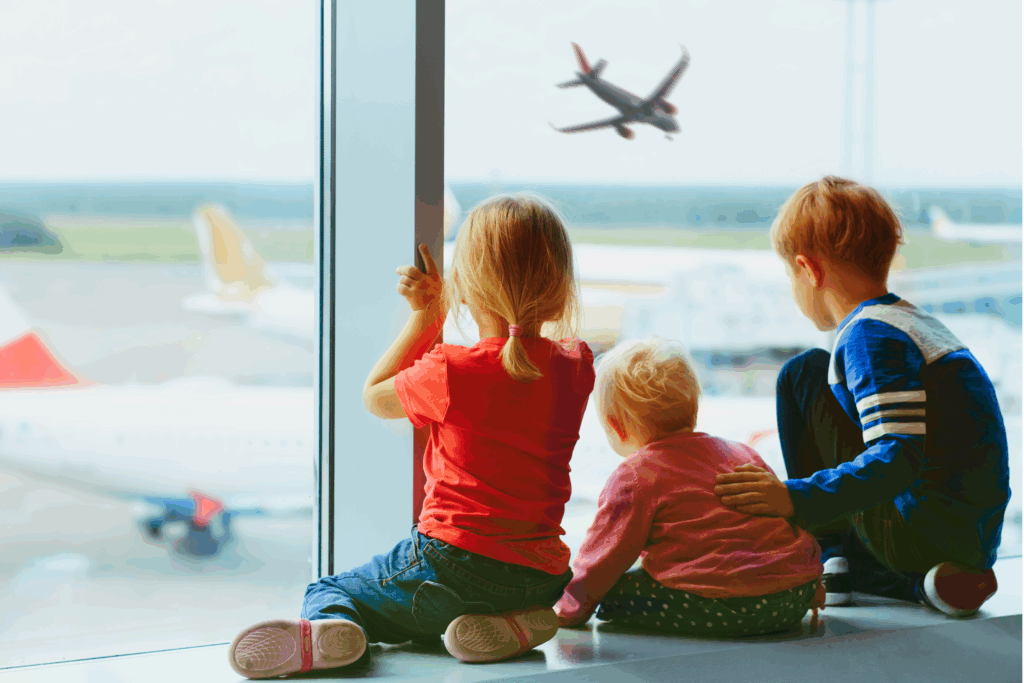 vol long courrier avec enfant