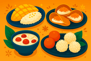 Lire la suite à propos de l’article Les desserts thaïlandais à goûter absolument : sucrés, colorés et surprenants