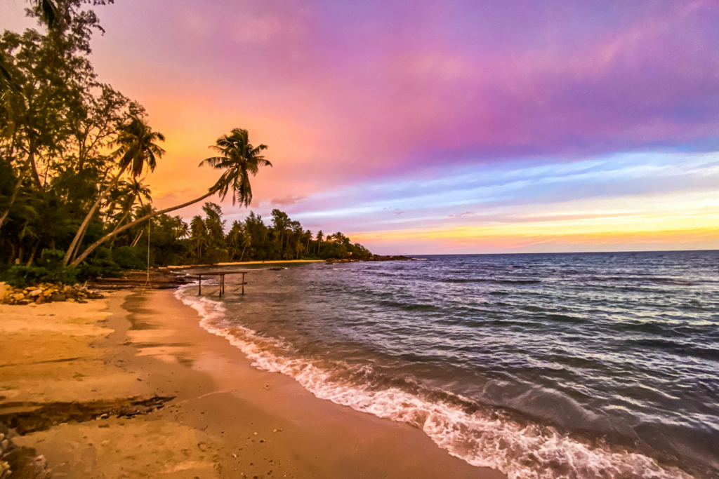 saison des pluies en Thaïlande - coucher de soleil